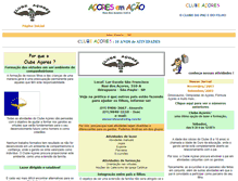 Tablet Screenshot of clubeacores.portaldafamilia.org